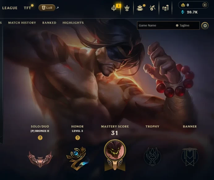 [EUW] S16! - SPLIT 1- Bronze 2 - 1 win 0 lose - 20.7K BE