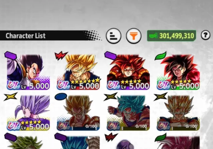D887-IOS+Android-5 UL(SS4 Goku+SS4 Gogeta+Beast Gohan)+45 Legends+Good Equipment+SS2 Gohan+Goku&Hit Red Star+Goku Uis+SS3 Goku+Super 17+God Vege