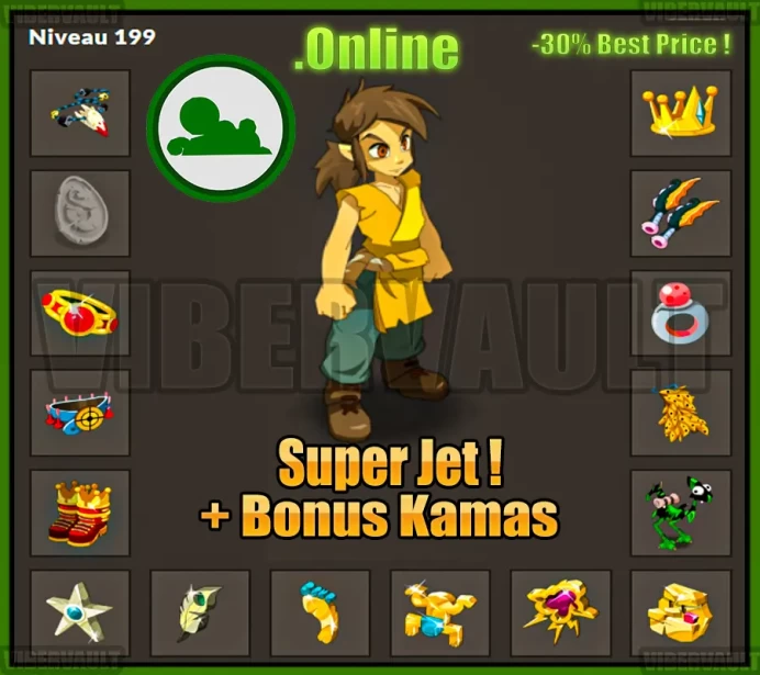 [Kelerog] Pano Agilité LVL 197-199 Super jet + Bonus Kamas / Echange Safe 100%