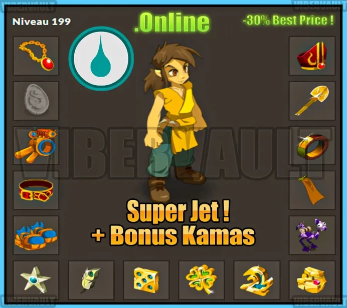 [Tiliwan] Pano Chance LVL 196-199 Super jet + Bonus Kamas / Echange Safe 100%