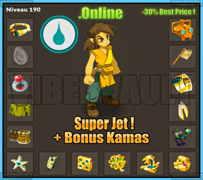 [Tiliwan] Pano Chance LVL 181-190 Super jet + Bonus Kamas / Echange Safe 100%
