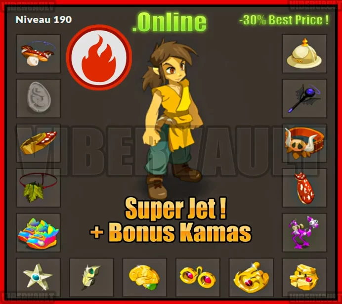 [Kelerog] Pano Intelligence LVL 190 Super jet + Bonus Kamas / Echange Safe 100%