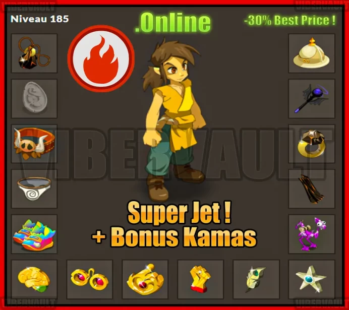 [Kelerog] Pano intelligence LVL 172-180 Super jet + Bonus Kamas / Echange Safe 100%