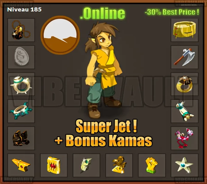 [Blair] Stuff Strength LVL 167-180 Super jet + Bonus Kamas / Echange Safe 100%