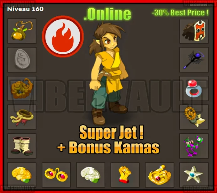 [Blair] Stuff intelligence LVL 158-160 Super jet + Bonus Kamas / Echange Safe 100%