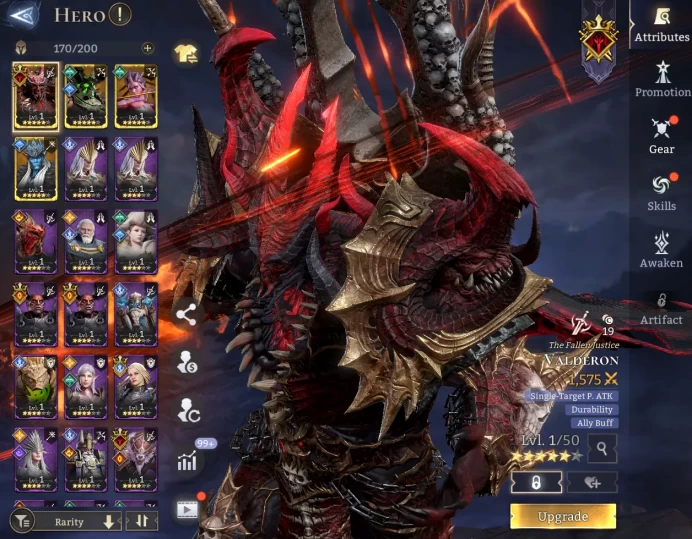 TOP START -  Valderon	Vorn	Calypso	Boreas \ \ 46000 Energy \ 19000 Gem \ 23 gold summ \ 3  ancient  \ 50 rare  \  Prime Pick !