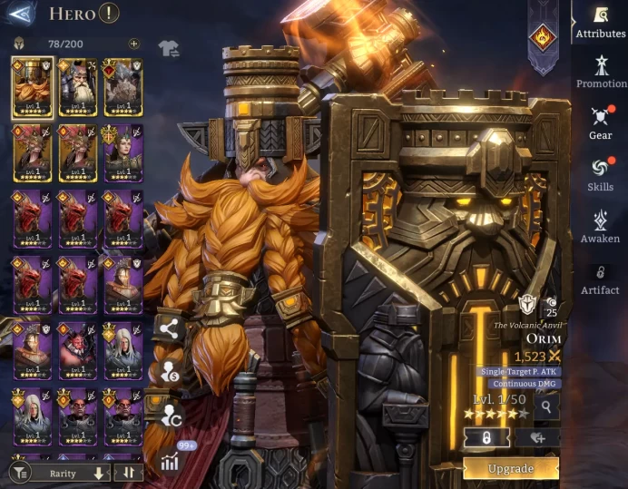 TOP START - Orim Crach Ghan Kineza x2 \ 47000 Energy \ 24000 Gem \ 27 gold summ \ 5 ancient \ 17 rare \ Prime Pick !