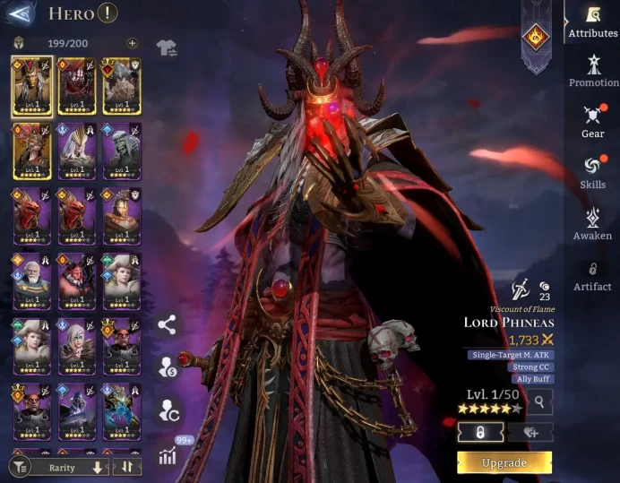 TOP START -  Lord Phineas	Abomination	Ghan	Kineza \ \ 48000 Energy \ 21000 Gem \ 24 gold summ \ 6  ancient  \ 17 rare  \  Prime Pick !