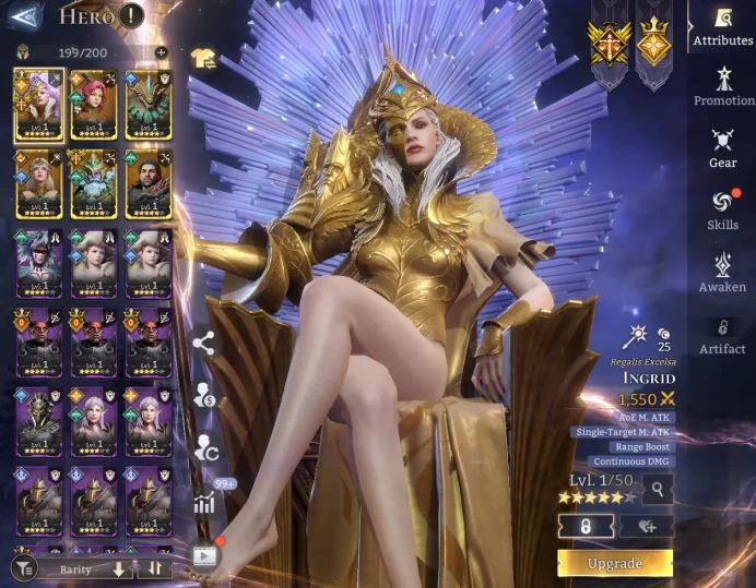 TOP START -  Ingrid	Talin	Trusk	Lyra	Pelagios	Kai \ \ 48000 Energy \ 21000 Gem \ 24 gold summ \ 5  ancient  \ 28 rare  \  Prime Pick !
