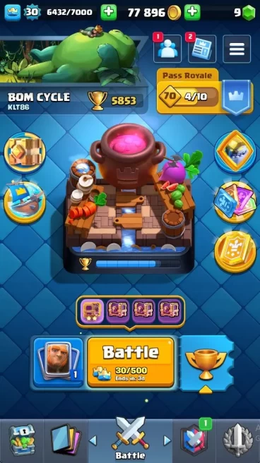 Lvl 30|Trophy 5853|KTL 11|Limited Skin|Card 113| 1 Hero 2 EVO 2 Champ 19 Legendary 33 Epic 30 Rare 29 com|Take Email(CR1294)