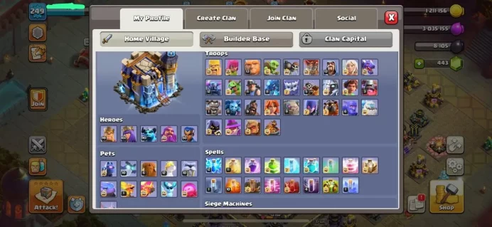 SPECIAL TH 18 FULL MAX ,EQUIPMENT EPIC FULL , FULL SCENERY MAP & WAR & HERO , pleaseb check all picture , (b1)