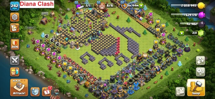 TH18-XP242- (5 Max Heroes - 1 Max Builder Apprentice - 125 Max Walls) - 6 Hero Skins - 4 Epic Max+ Equipment - Lifetime Warranty - Immediate Del