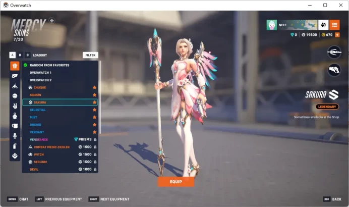 6700 COMPETITIVE POINTS / MERCY  / Full Mail Access / see the picture / Please Read Description