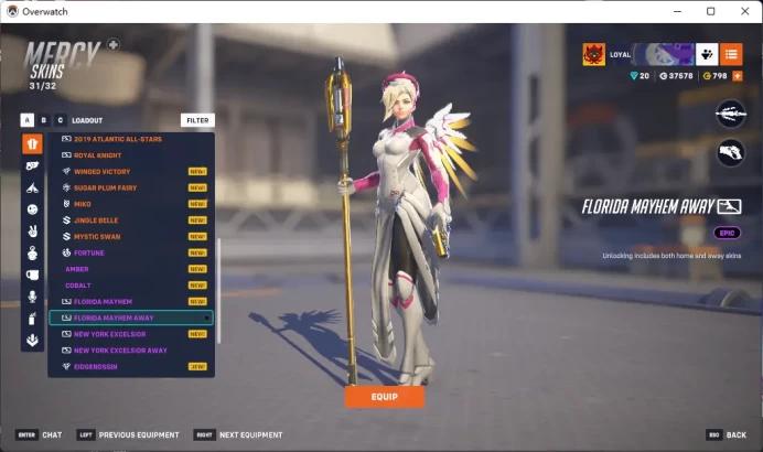 ROYAL KNIGHT / MERCY / 2019 ATLANTIC ALL STARS / OVERWATCH2 FLORIDAMAYHEMHOME /  HAROERIS / Please Read Description