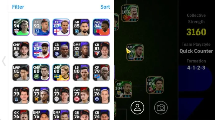 Mobile|PES 2026|Roberto Carlos Fortress,Eden Hazard Momentum Dribbling,M Oddo Fortress,Kevin De Bruyne,Etc|TakeEmail|(EF1201)