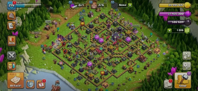 TH 15 TH 14 Full Max, 4 Equipment Epic, Defense Max, Wall Max, 4 Hero Skin, Magic Items, Hero High Level, Lifetime Warranty