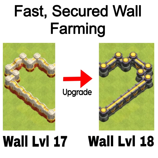 Wall Farming◆Wall Lvl 17 to 18◆Best Service in the Market