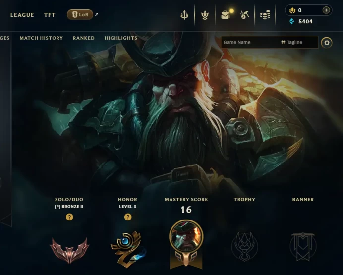 [EUW] S16! - SPLIT 1! - Bronze 2 - 1 win 0 lose -  5.4K Be - Unverified Email - Ranked Ready