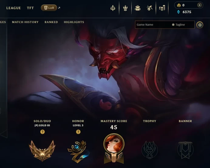 [EUW] S16! - SPLIT 1! - Gold 3 - 0 win 1 lose - 6.3K Be - Ranked Ready