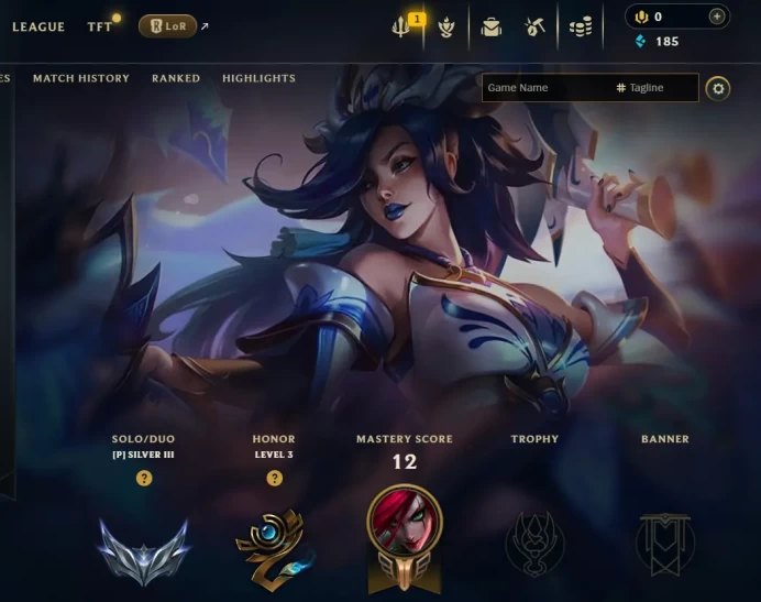 [EUW] S16! - SPLIT 1! - Silver 3 - 1 win 0 lose - 185 Be - Unverified Email - Ranked Ready