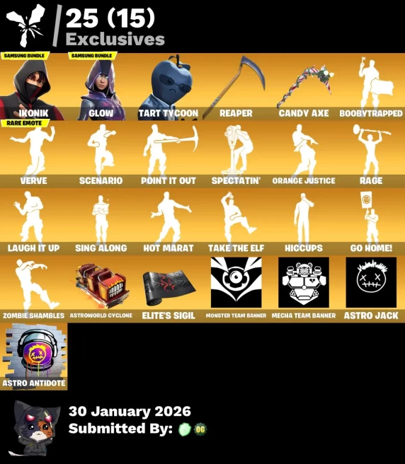 Full Access | 175 skins | IKONIK | Glow | Optimus Prime | Ruin | Ragnarok | Sentinel | The Ice King | Catalyst | Valeria | Zenith | Lynx 
