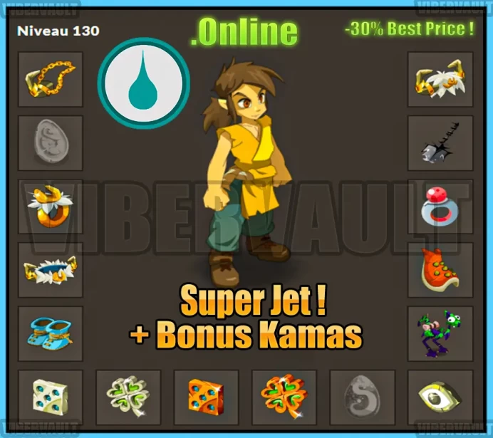 [Tiliwan] Pano Chance LVL 120-130 Super jet + Bonus Kamas / Echange Safe 100%