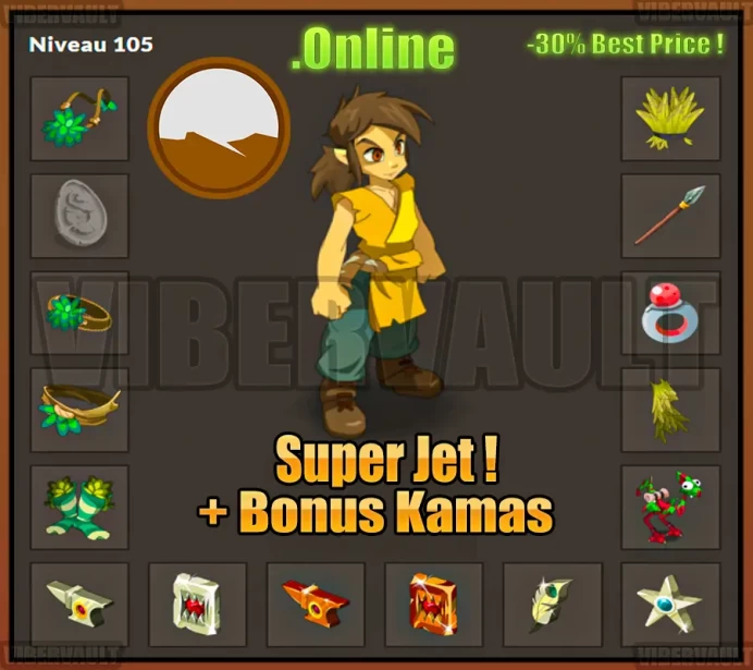 [Blair] Stuff Strength LVL 100-103 Super jet + Bonus Kamas / Echange Safe 100%
