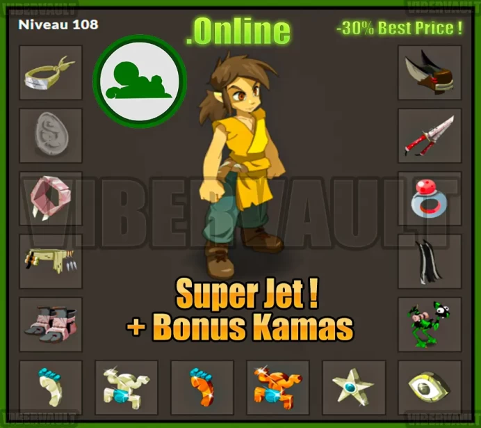 [Kelerog] Pano Agilite LVL 100-108 Super jet + Bonus Kamas / Echange Safe 100%