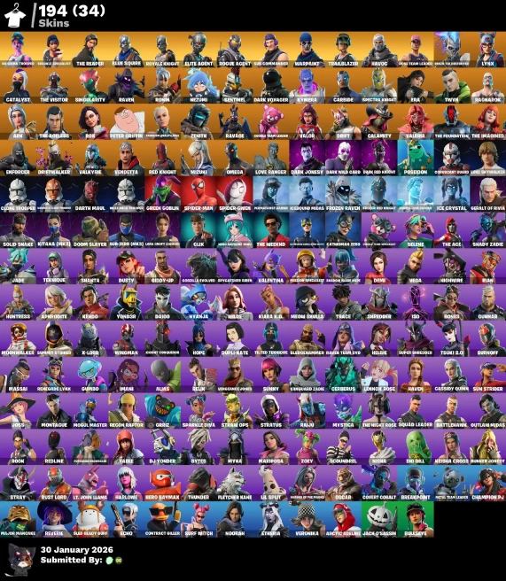 Full Access | 194 skins | OG STW | OG Ghoul Trooper | Sparkle Specialist | The Reaper | Blue Squire | Elite Agent | TakeTheL | 1430