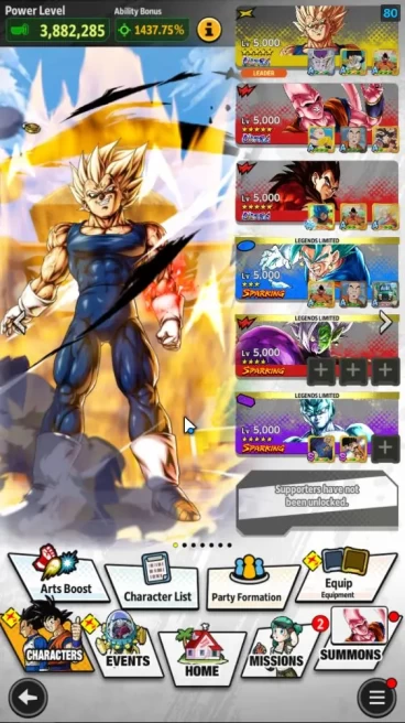3,5M Total Power|LV 156|4 UL+ 15LL|SS4 Vegeta,Majin Vegeta,SS Goku, Ultra Majin Super Buu |Android|CheckSS(DBL970)
