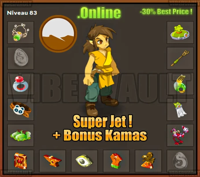 [Tiliwan] Pano Force LVL 80 Super jet + Bonus Kamas / Echange Safe 100%