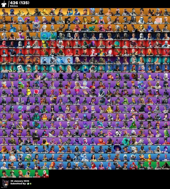 Full Access | 426 skins | Travis Scott | Aerial Assault Trooper | Renegade Raider | Astro Jack | Gold Brutus | Gold Meowscles
