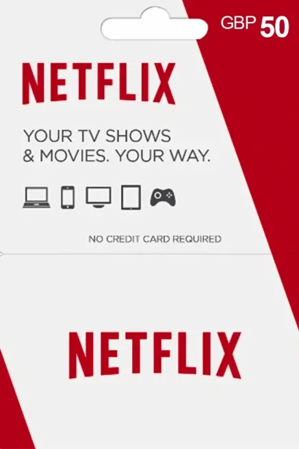 Ne*flix Gift Card 50 GBP - United Kingdom