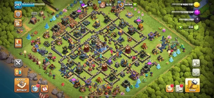 Th 18 max/Hero(100.101.66.74.50) wall 18.19( max) Defend max (1000 medal league) level 247/Lifetime warranty(C2116)