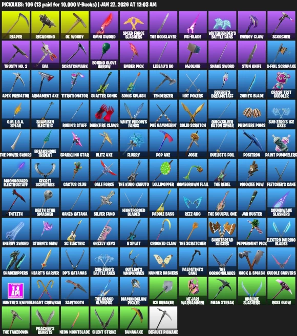 92 Skins | OG Ghoul Trooper | Take The L | Rogue Agent | Elite Agent | Trailblazer |