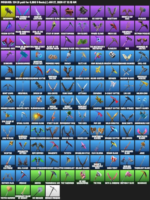 116 Skins | IKONIK | Glow | Gold Brutus | Gold Midas | Tart Tycoon | Trilogy | Lynx