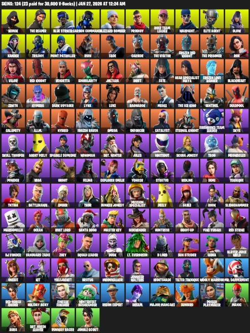 124 Skins | Ultimate Edition | IKONIK | The Reaper |