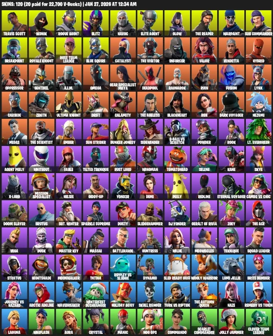 120 Skins | Ikonik | Travis Scott |