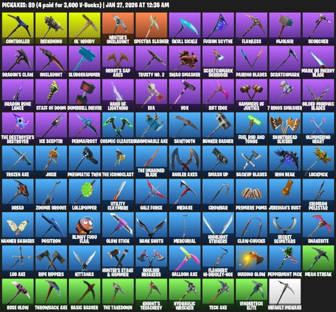 116 skins | Ikonik