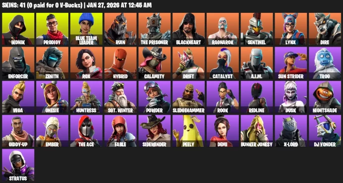 41 skins | Ikonik