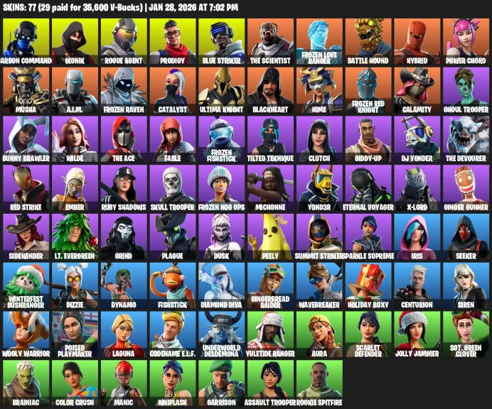 77 skins | IKONIK + Merry