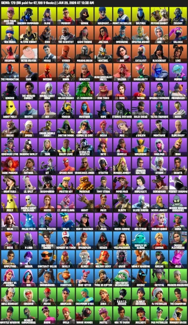 170 Skins | OG STW | IKONIK | Glow