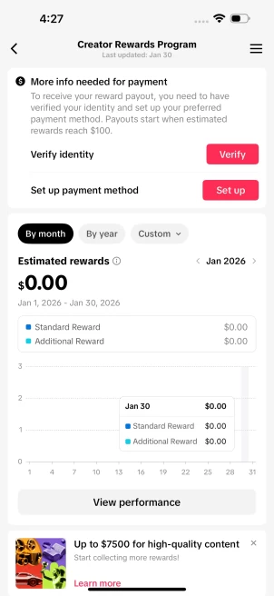 US Monetized Creator Rewards Program Account | 14k Real Followers & 129k Likes | Real screenshots + Full Access + Account in Good Standing