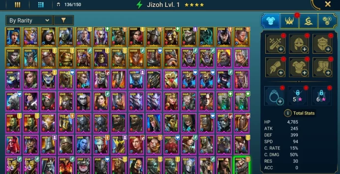 Starter acc with Yumeko : 89k energy / 61 mln coins / Dreng, War Mother, Arix, Ninja + 19 Login Legendaries / Maneater, Aniri
