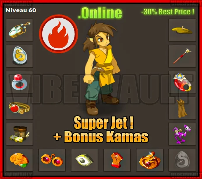 [Tiliwan] Pano intelligence LVL 60 Super jet + Bonus Kamas / Echange Safe 100%