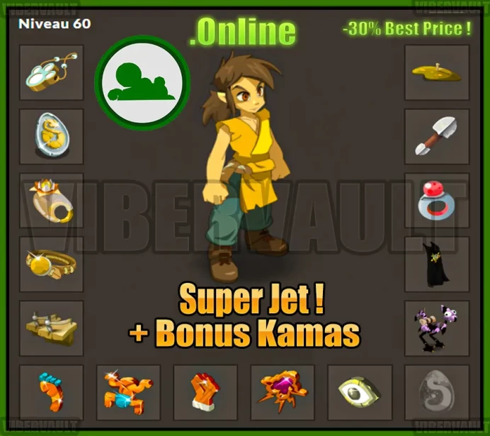 [Kelerog] Pano Agilite LVL 60 Super jet + Bonus Kamas / Echange Safe 100%