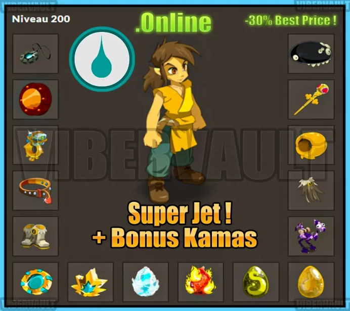 [Tiliwan] Pano PVP/Chance LVL 200 Super jet + Bonus Kamas / Echange Safe 100%