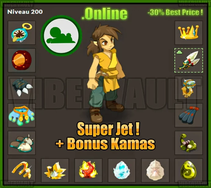 [Kelerog] Pano PVP/Agilite LVL 200 Super jet + Bonus Kamas / Echange Safe 100%