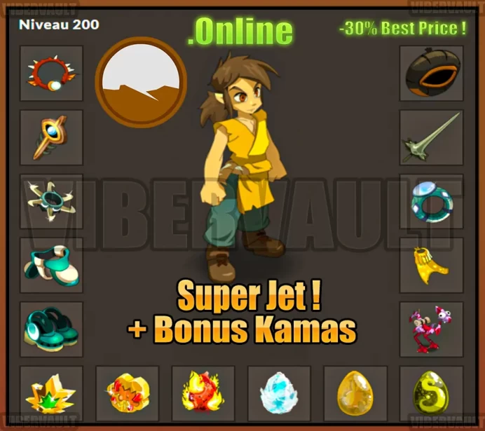 [Blair] Stuff PVP/Strength LVL 200 Super jet + Bonus Kamas / Echange Safe 100%