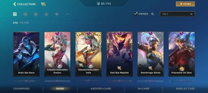 iOS/Android - EU - Level 112 - Champions 77 - Skins 51 - Legendary 12 - Code1111
